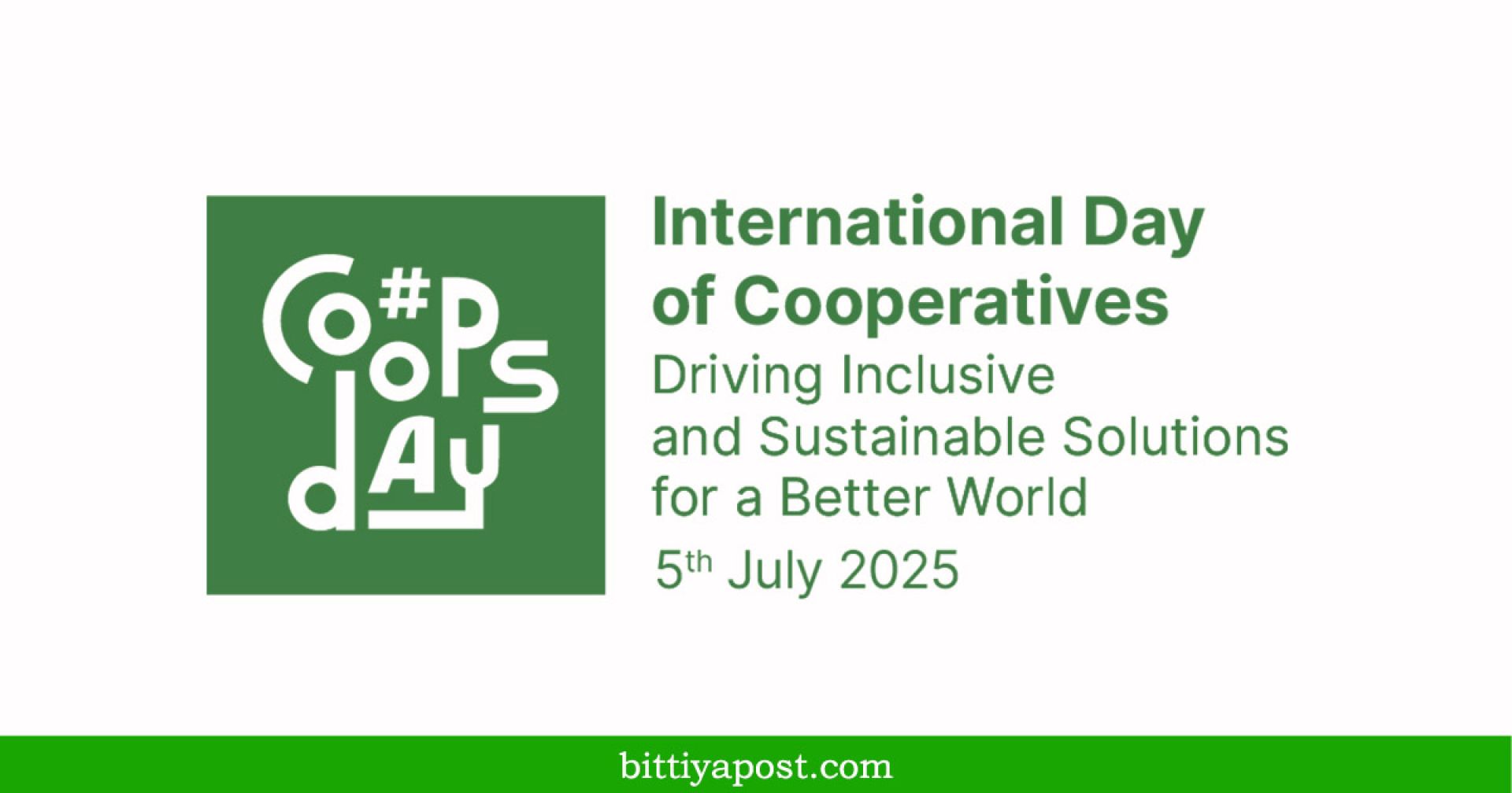 आज अन्तर्राष्ट्रिय सहकारी दिवस